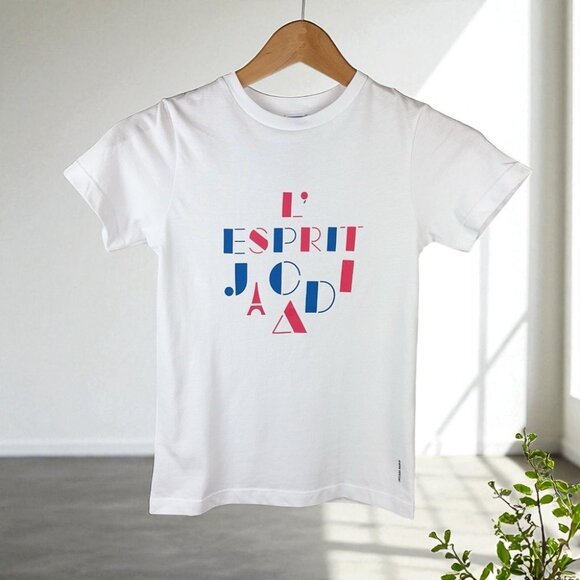 NWT Jacadi NWT White Graphic Print Cotton Tshirt Top - Picture 1 of 5